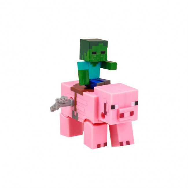 MINECRAFT S2 3D WIND-UP TOY - BABY ZOMBIE & PIG