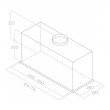 Elica LANE BL MAT/A/72 Built-in Black B 550 m /h
