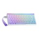 HERO84 HE White+Purple+Gradient+LIGHT JadeKing RGB AULA gasket keyboard