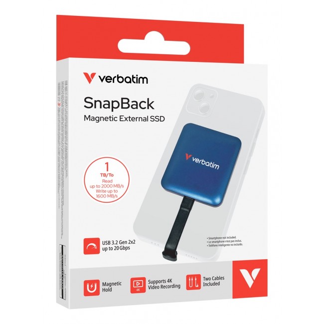 Verbatim SnapBack SSD 1TB Blue Metallic
