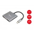 Equip USB-C 4-in-1 Dual HDMI Adapter, USB-C Hub with Dual HDMI USB 3.2 Gen 1 and 100W USB PD, USB-C MST Adapter for Dual Monitors