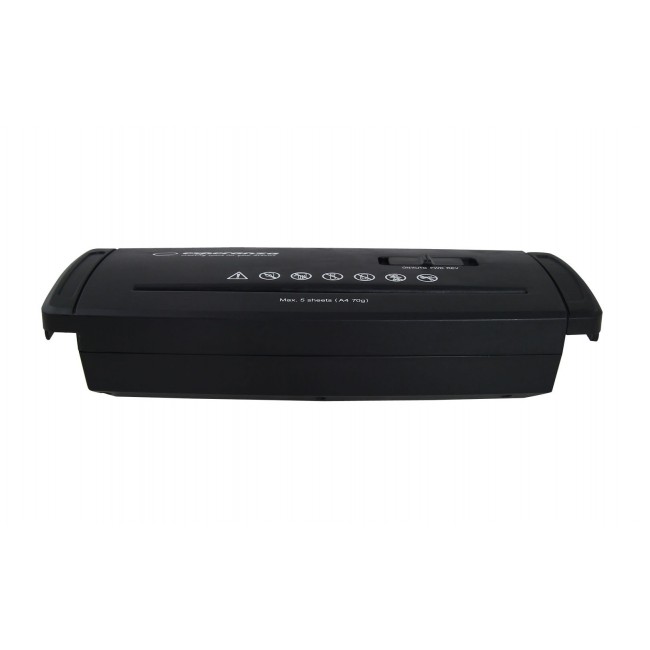 Esperanza EN104 paper shredder Strip shredding 22 cm Black