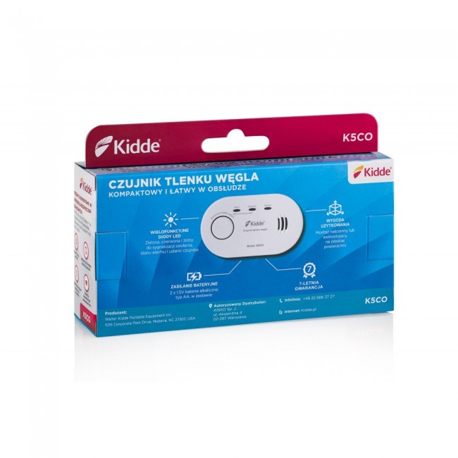 Carbon monoxide detector Kidde K5CO White Carbon monoxide detector Kidde K5CO White