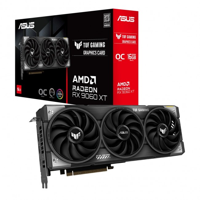 ASUS TUF Gaming TUF-RX9060XT-O16G-GAMING AMD Radeon RX 9060 XT 16 GB GDDR6 ASUS TUF Gaming TUF-RX9060XT-O16G-GAMING AMD Radeon RX 9060 XT 16 GB GDDR6