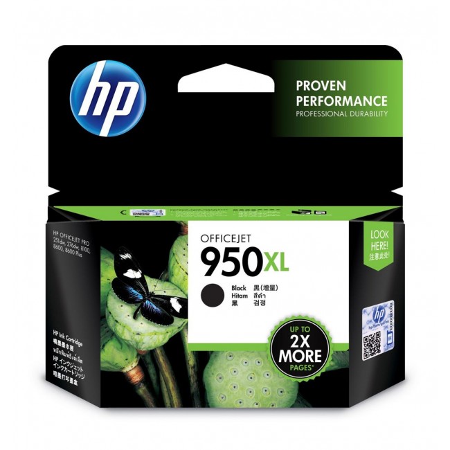 HP 950XL - Hojtydende - sort - origina HP 950XL - Hojtydende - sort - origina