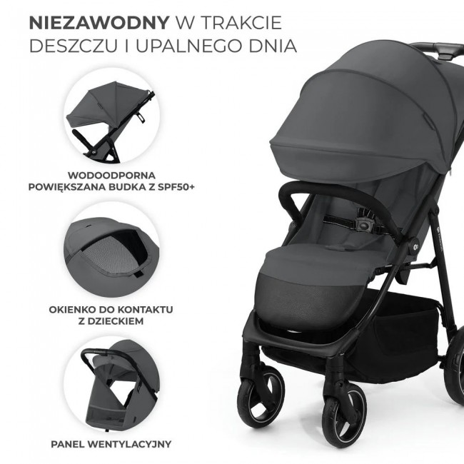 Kinderkraft pram TRIG 3 GRANITE Grey Kinderkraft pram TRIG 3 GRANITE Grey