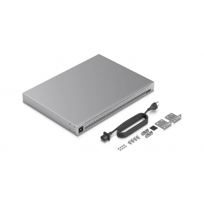 Ubiquiti USW-Pro-Max-24-PoE L3 2.5G Ethernet (100/1000/2500) Power over Ethernet (PoE) Grey Ubiquiti USW-Pro-Max-24-PoE L3 2.5G Ethernet (100/1000/2500) Power over Ethernet (PoE) Grey