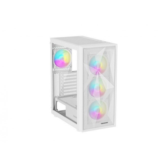 HOUSING GENESIS DIAXID 605 ARGB MIDI TOWER WITH USB-C WINDOW WHITE