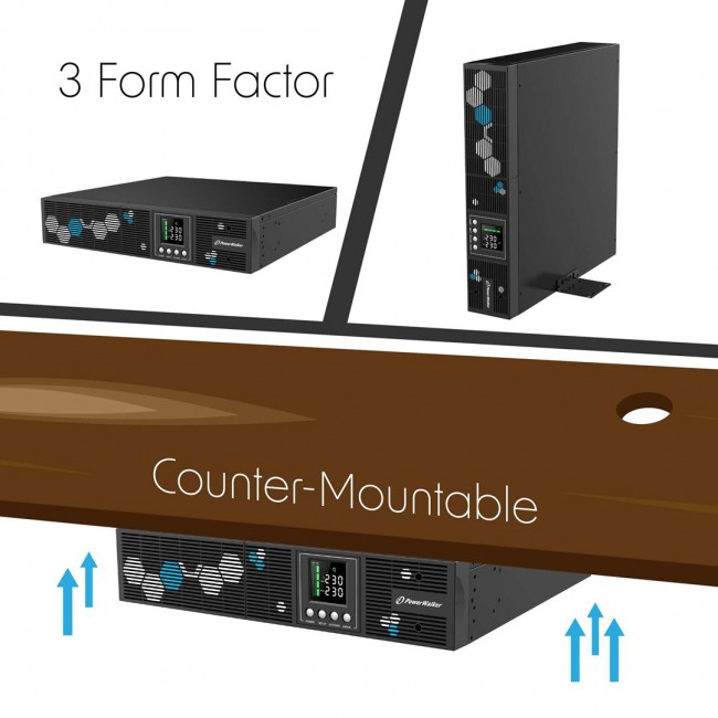 PowerWalker VI 1000 RLP Line-Interactive 1 kVA 900 W 8 AC outlet(s) PowerWalker VI 1000 RLP Line-Interactive 1 kVA 900 W 8 AC outlet(s)