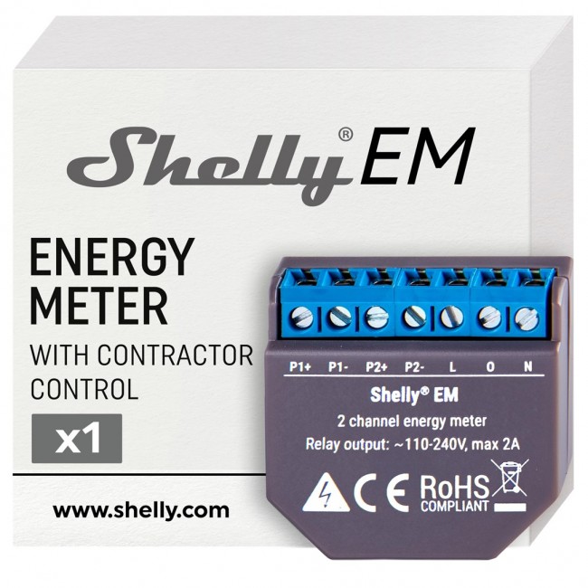 Shelly 50A current transformer Black