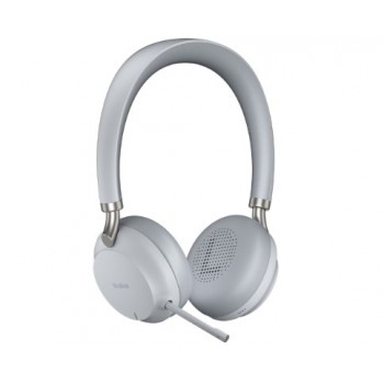 Yealink BH72 Headset Wired & Wireless Head-band Calls/Music USB Type-A Bluetooth Charging stand Light grey