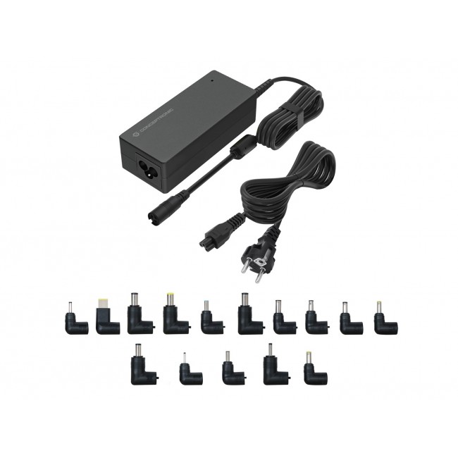 Conceptronic OZUL08B15 90W Universal Laptop Charger, 15 Charging Tips incl. Conceptronic OZUL08B15 90W Universal Laptop Charger, 15 Charging Tips incl.