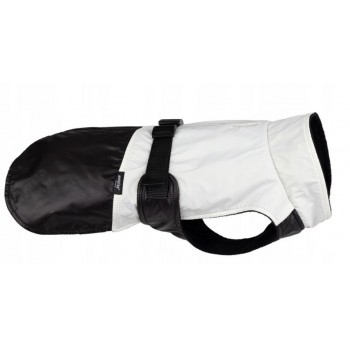 JACKET FOR DOGS FLUO BLACK. WHITE 50