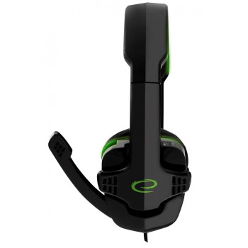 Esperanza EGH310G Headphones with microphone Headband Black, Green