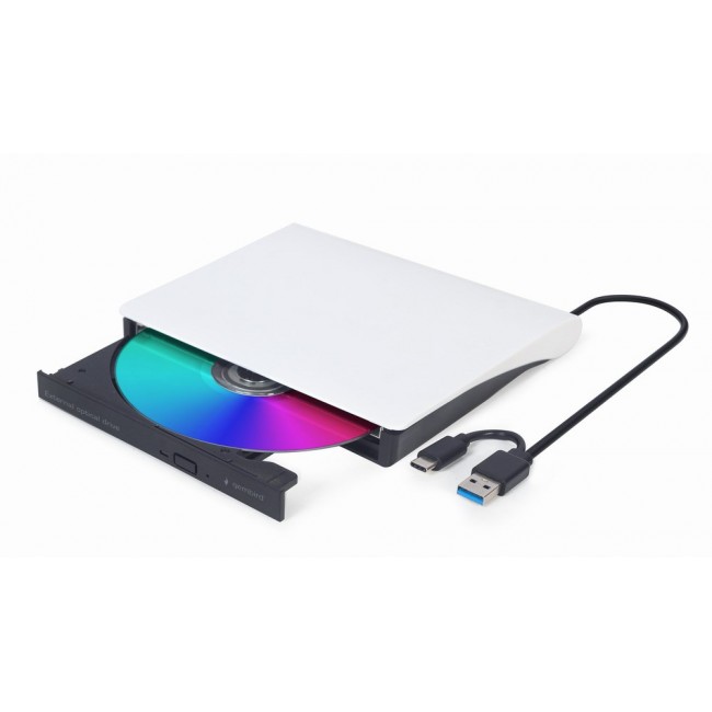Gembird DVD-USB-031-BW External USB DVD drive, black-white