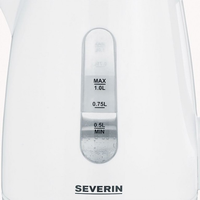 Severin WK 3411 electric kettle 1 L 2200 W White