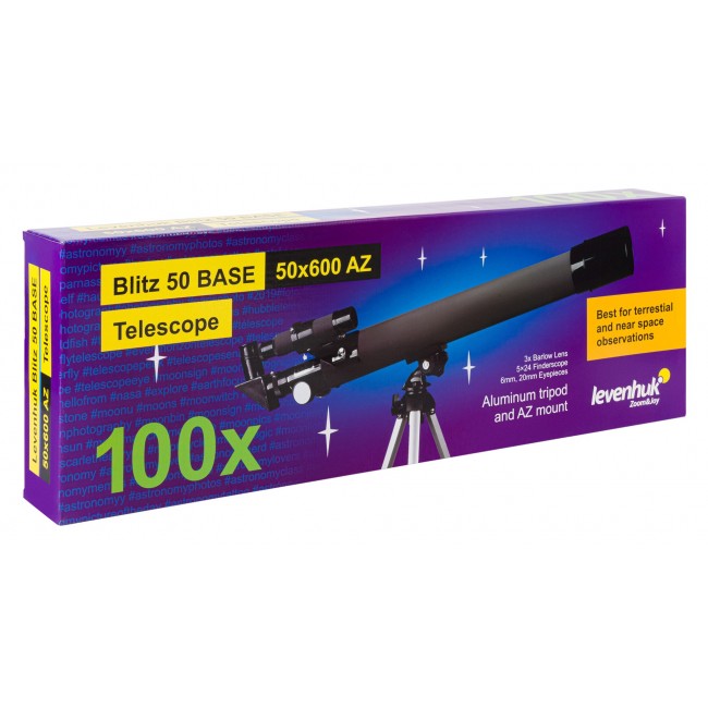 Levenhuk Blitz 50 Base Refractor 100x Grey