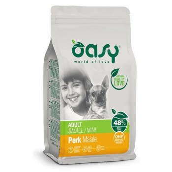 OASY One Animal Protein Adult Small/Mini Pork - dry dog food - 2,5kg