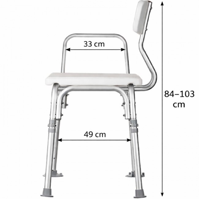 Bath bench with backrest ACTIONMED Bath bench with backrest ACTIONMED