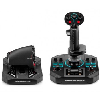 Thrustmaster Sol-R 4 HOTAS Black USB Joystick + engine control lever Analogue / Digital PC