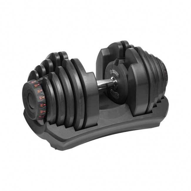 Cast iron dumbbell adjustable automatic 40 kg REBEL ACTIVE Cast iron dumbbell adjustable automatic 40 kg REBEL ACTIVE