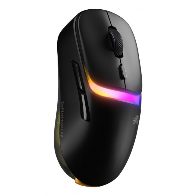 Glorious Gaming Model D3 Wireless Gaming Mouse - InfinitePlay Swappable Battery System, 8k Polling, 130M Click Optical Switches, Ultralight 69g, 30K DPI Optical Sensor, RGB - Black