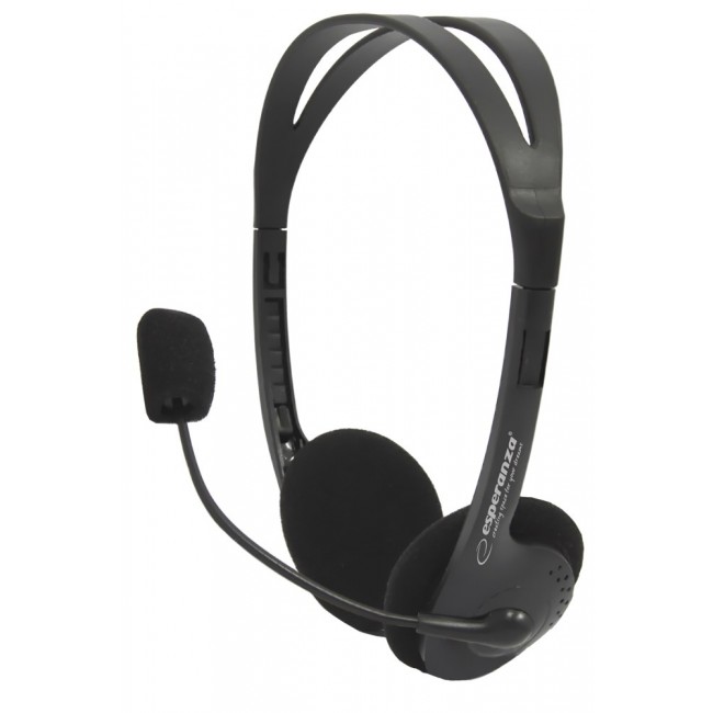 Esperanza EH102 headphones/headset Wired Head-band Calls/Music Black Esperanza EH102 headphones/headset Wired Head-band Calls/Music Black