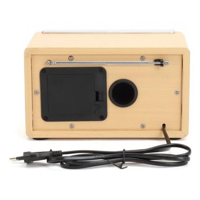 Denver TR-63LW radio Personal Analog Bamboo, Silver Denver TR-63LW radio Personal Analog Bamboo, Silver