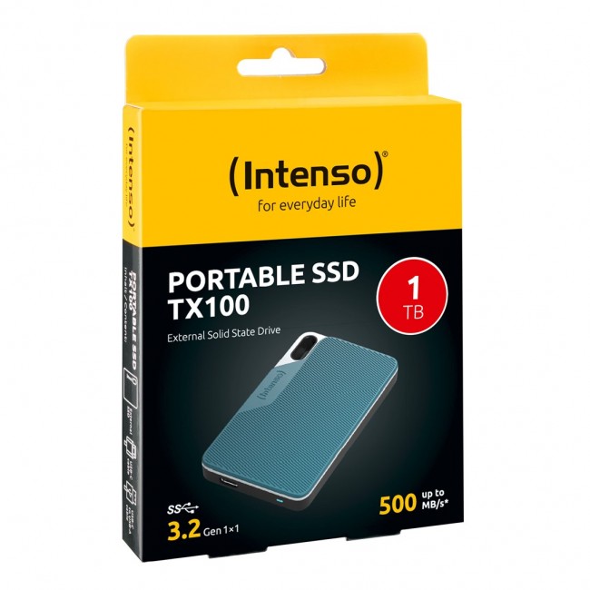 Intenso SSD TX100 1.8 inch 1TB USB 3.2 External Intenso SSD TX100 1.8 inch 1TB USB 3.2 External