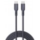 AUKEY CB-SCC101 USB-C Type-C Power Delivery PD 100W 5A 1m Silikon Black AUKEY CB-SCC101 USB-C Type-C Power Delivery PD 100W 5A 1m Silikon Black