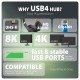 Axagon HMC-U4 laptop dock/port replicator Wired USB4 Black Axagon HMC-U4 laptop dock/port replicator Wired USB4 Black
