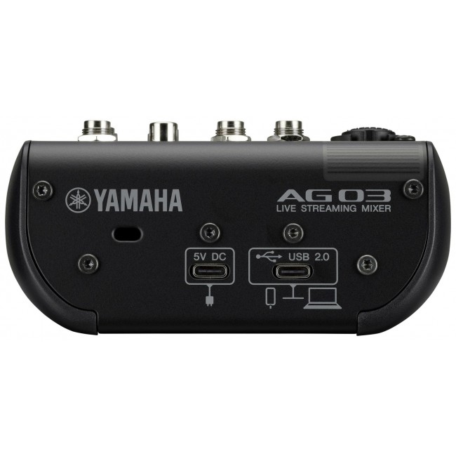 Yamaha AG03 MK2 - 3-channel live streaming mixer with USB audio interface, black Yamaha AG03 MK2 - 3-channel live streaming mixer with USB audio interface, black