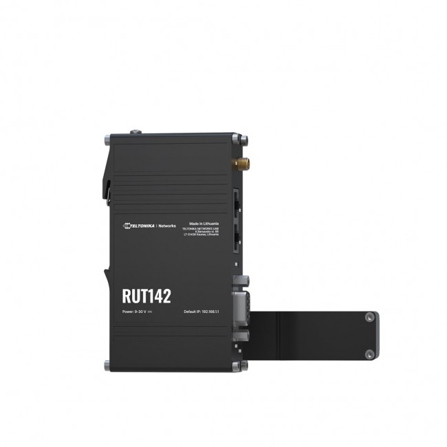 Teltonika Industrial router RUT142 WiFi 4, RS232, 2x RJ45 100Mb/s, IP30 Teltonika Industrial router RUT142 WiFi 4, RS232, 2x RJ45 100Mb/s, IP30