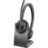 HP Poly Voyager 4320 UC Stereo USB-A Headset +BT700 USB-A Adapter +Charging Stand