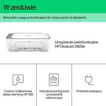 HP DeskJet 2820e Wireless All-in-One Color Printer, Copier, Scanner