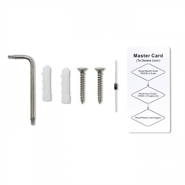 Qoltec 52448 Code lock TITAN with fingerprint reader | RFID | BT 4.0 |Code | Card | key fob | Doorbell| IP68 | EM Qoltec 52448 Code lock TITAN with fingerprint reader | RFID | BT 4.0 |Code | Card | key fob | Doorbell| IP68 | EM