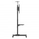 Manhattan TV & Monitor Mount, Trolley Stand, 1 screen, Screen Sizes: 37-65