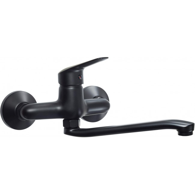 Wall-mounted kitchen faucet