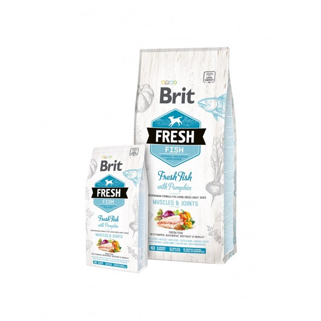 Brit Fresh Fish with Pumpkin Adult Large Muscles & Joints 12 kg