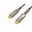 Equip HDMI 2.0 Detachable Type D + A Active Optical Cable, 30m, 4K/60Hz