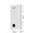 Electric water heater LIN LIFVD1SMWH 50L UNIVERSAL white