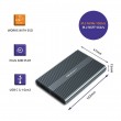 Qoltec Enclosure | M.2 SSD tray | SATA | NVMe | USB-C | DUAL 2 x 2TB