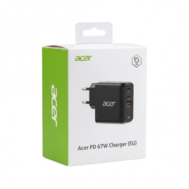 Acer ZL.ADTCC.00J mobile device charger Universal Black AC Fast charging Indoor Acer ZL.ADTCC.00J mobile device charger Universal Black AC Fast charging Indoor