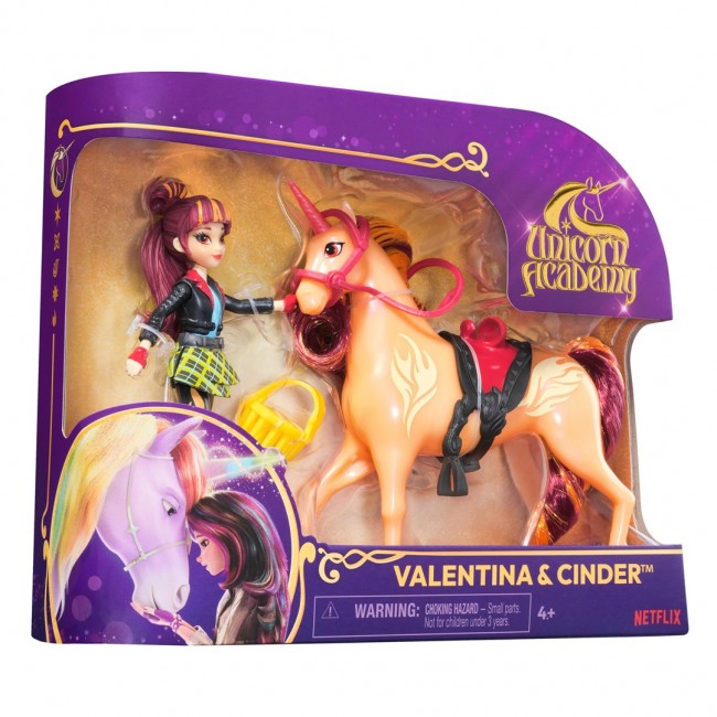 Unicorn Academy, Valentina & Cinder with 2 Accessories & Hair Tool, Dolls & Unicorn Toys for Girls Ages 4 and up Unicorn Academy, Valentina & Cinder with 2 Accessories & Hair Tool, Dolls & Unicorn Toys for Girls Ages 4 and up