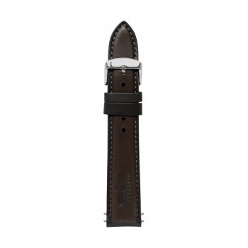 Zeppelin leather strap brown, 20 mm