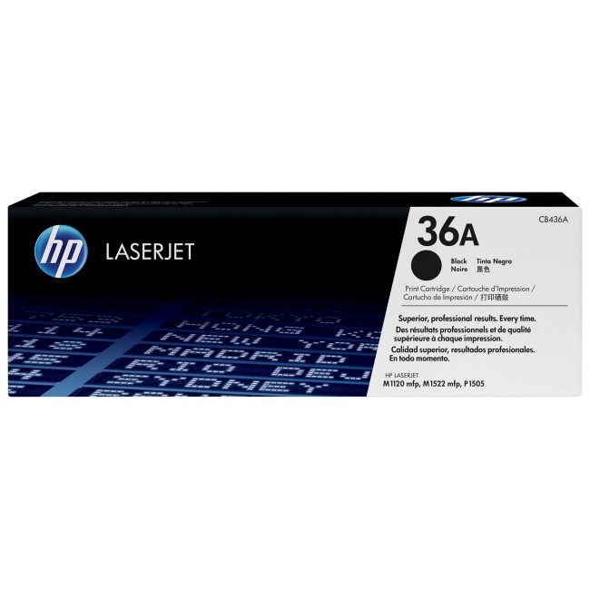 HP 36A Black Original LaserJet Toner Cartridge HP 36A Black Original LaserJet Toner Cartridge