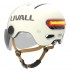Livall L23 white helmet 58-62cm with LED/SOS protective lens