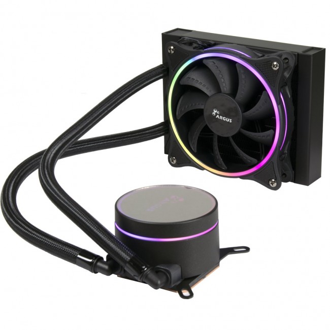 Inter-Tech LC-120 RGB Processor All-in-one liquid cooler 12 cm Black 1 pc(s) Inter-Tech LC-120 RGB Processor All-in-one liquid cooler 12 cm Black 1 pc(s)
