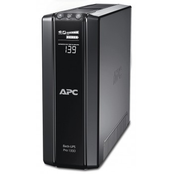 APC Back-UPS Pro, 1500VA/865W, Tower, 230V, 10x IEC C13 outlets, AVR, LCD, User Replaceable Battery APC Back-UPS Pro, 1500VA/865W, Tower, 230V, 10x IEC C13 outlets, AVR, LCD, User Replaceable Battery