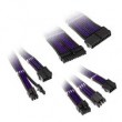 Kolink Core Adept Braided Cable Extension Kit - Jet Black/Titan Purple Kolink Core Adept Braided Cable Extension Kit - Jet Black/Titan Purple